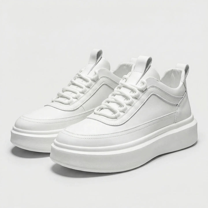 Clarven - Minimalist Low-Top Lace-Up Sneaker