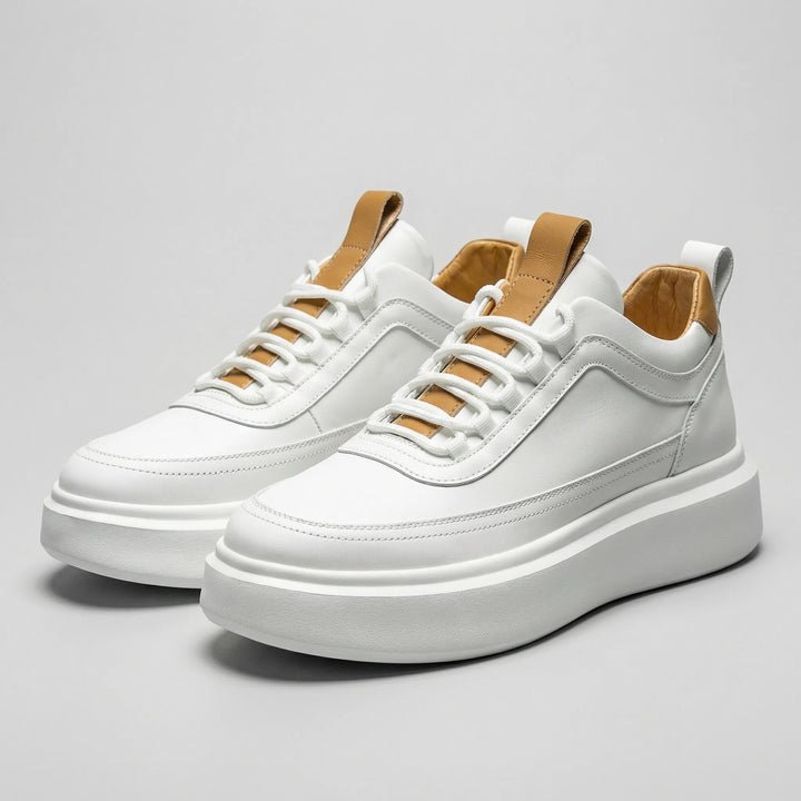 Clarven - Minimalist Low-Top Lace-Up Sneaker