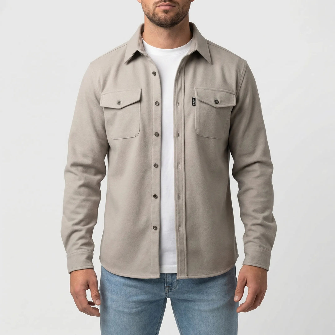 Classivo - Long Sleeve Button-Down Chest Pocket Shirt