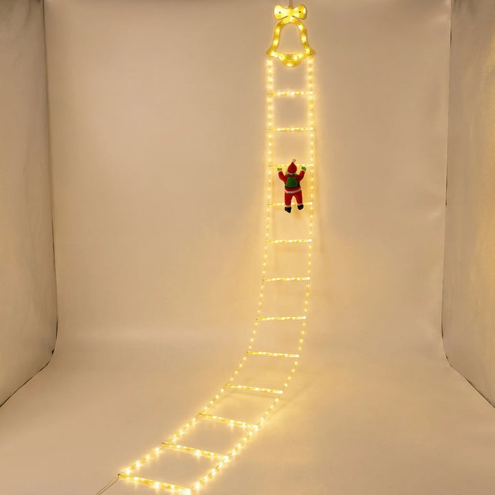 Climblix - Animated LED Ladder Climbing Santa Decoration