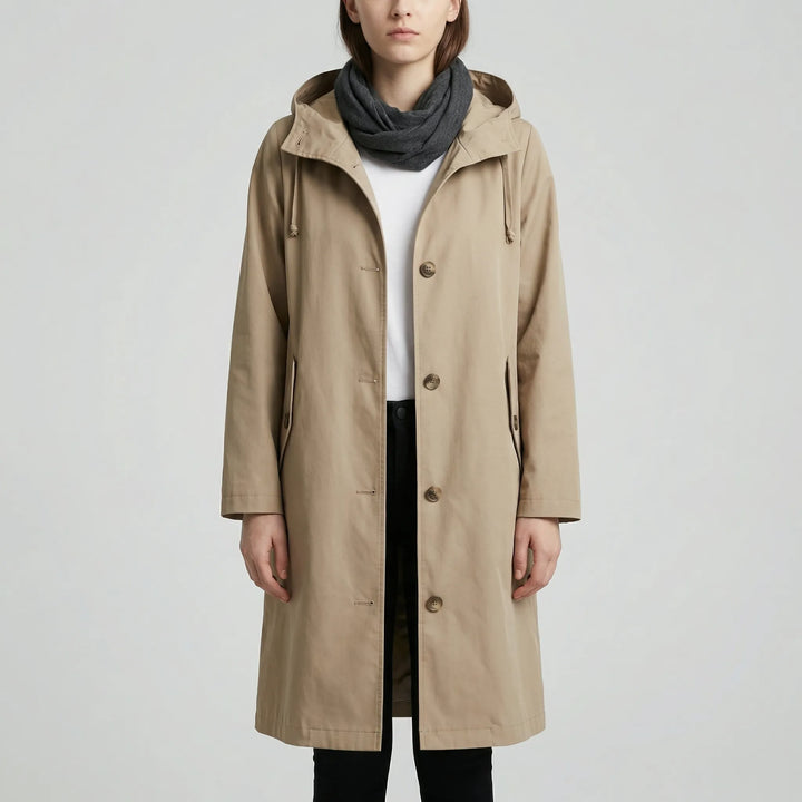 Clouddrape - Oversized Hooded Women's Raincoat