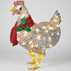 Light-Up Chicken Holiday Yard Decoration