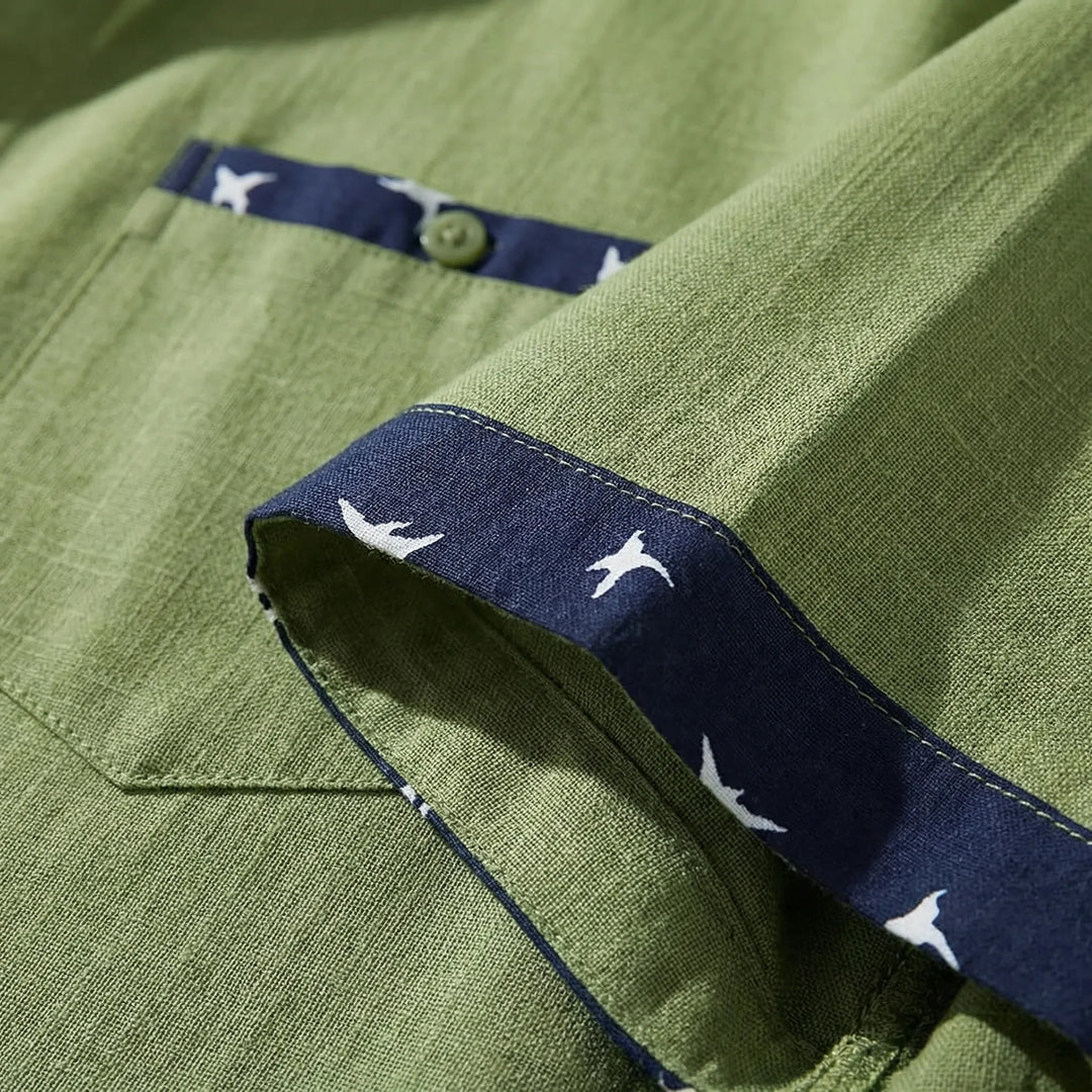 Coastlyn - Short Sleeve Button-Down Casual Shirt