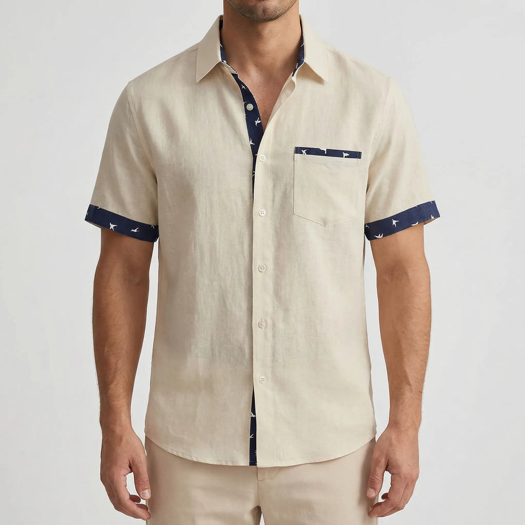 Coastlyn - Short Sleeve Button-Down Casual Shirt