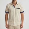 Casual Short Sleeve Button-Down Shirt for Men