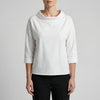 High Collar Relaxed-Fit Blouse for Women