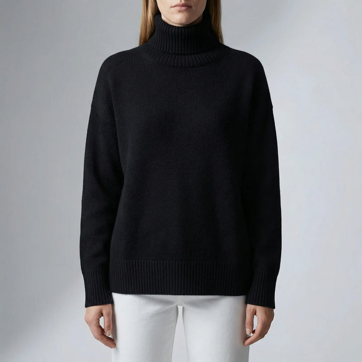 Colvene - Turtleneck Knit Sweater For Women