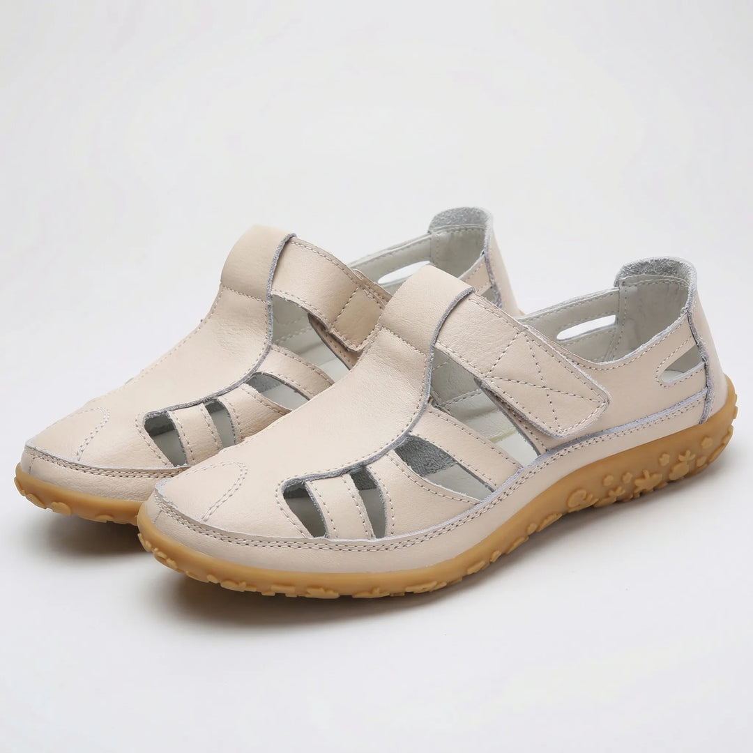 Comfavra - Closed-Toe Adjustable Strap Sandal