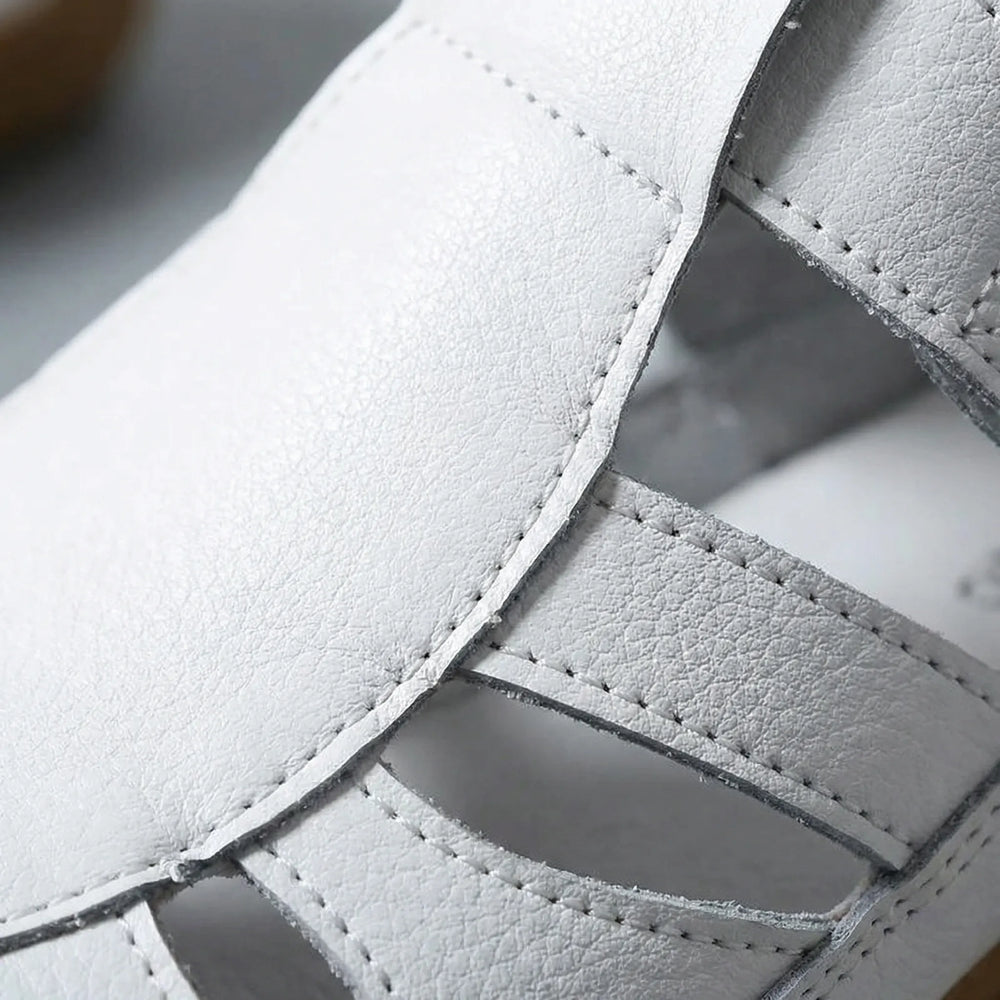 Comfavra - Closed-Toe Adjustable Strap Sandal