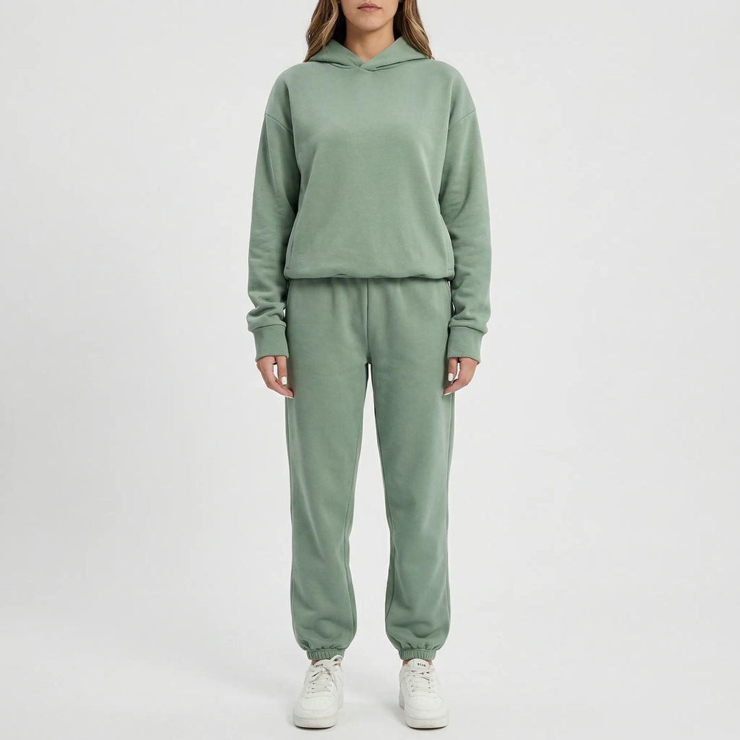 Cozlynx - Hooded Sweatshirt And Jogger Set