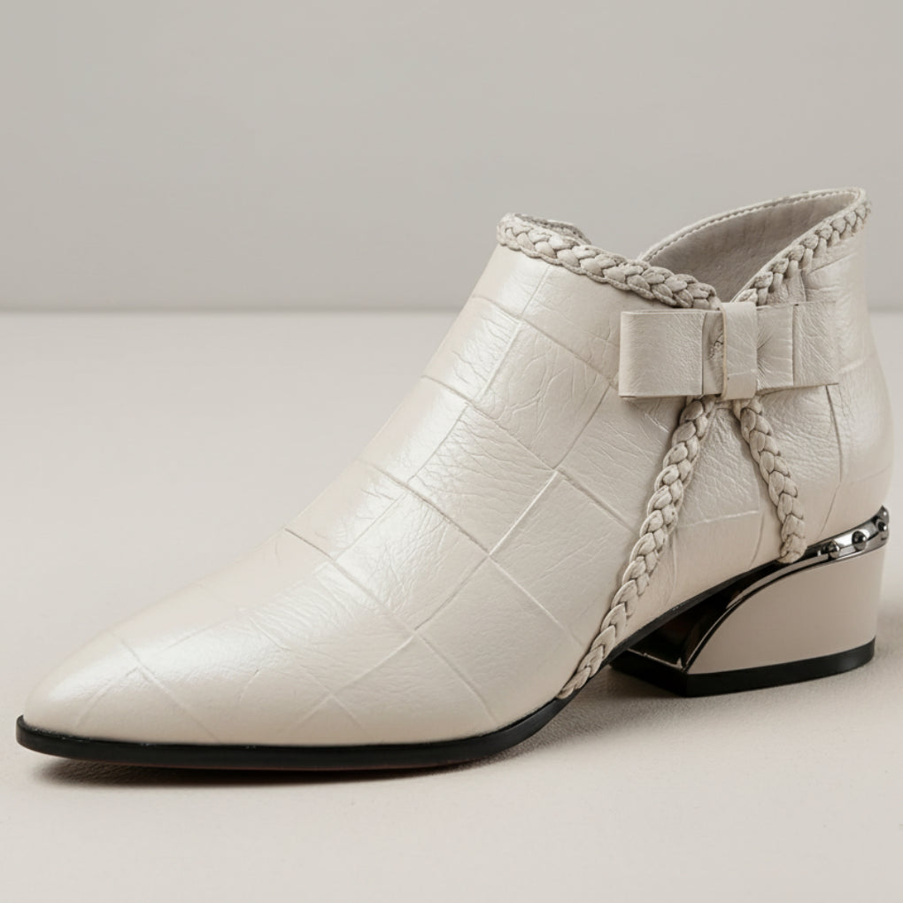 Crestona - Low Block Heel Ankle Boot
