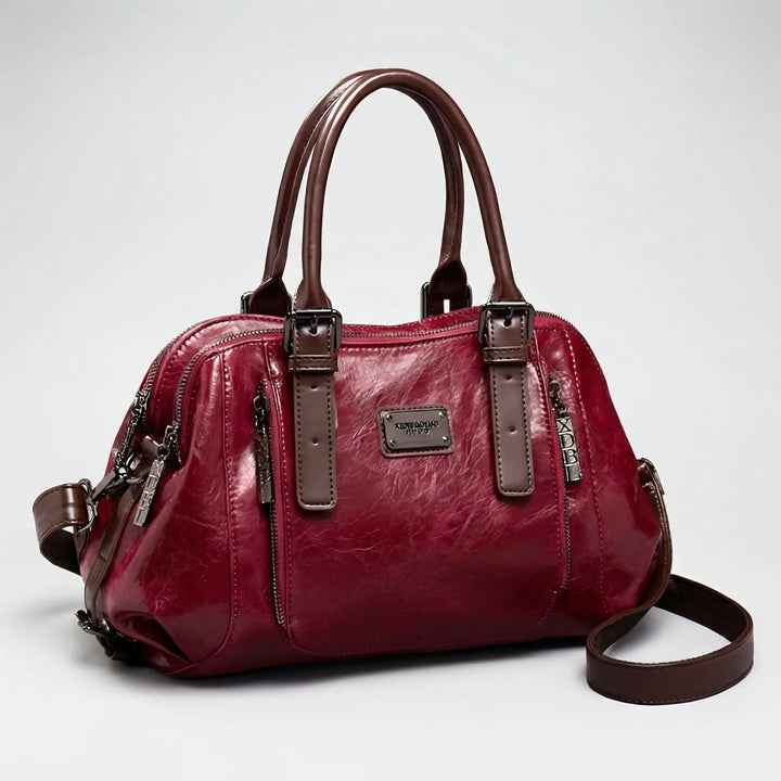 Crostova - Structured Boston-Style Top Handle Bag