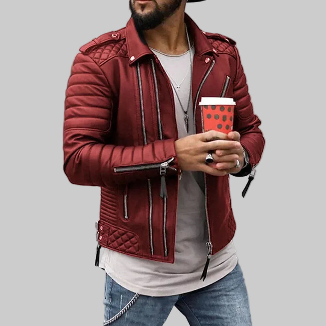 Timeless and Robust Leather Jacket for Men