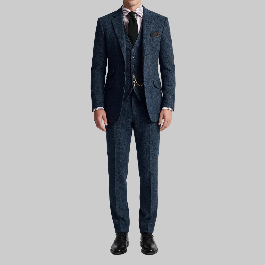 Dapsworth - Three-Piece Single-Breasted Formal Suit Set