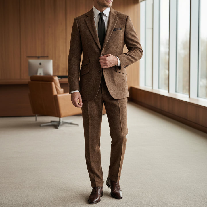 Dapsworth - Three-Piece Single-Breasted Formal Suit Set