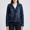 Moto-Style Denim Jacket for Women