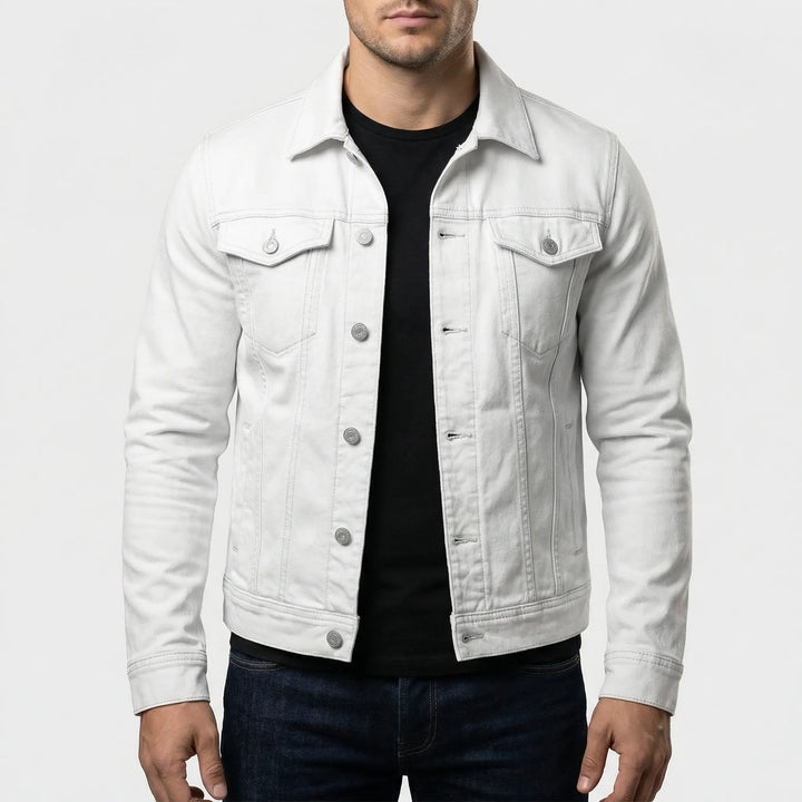Denvaur - Classic Button-Up Men's Denim Jacket