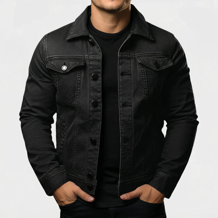 Denvaur - Classic Button-Up Men's Denim Jacket