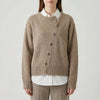 Relaxed Wrap-Style Button Cardigan for Women