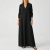Floor-Length V-Neck Maxi Dress