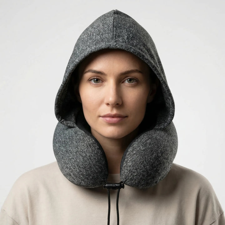 Driftly - Hooded Memory Foam Neck Pillow