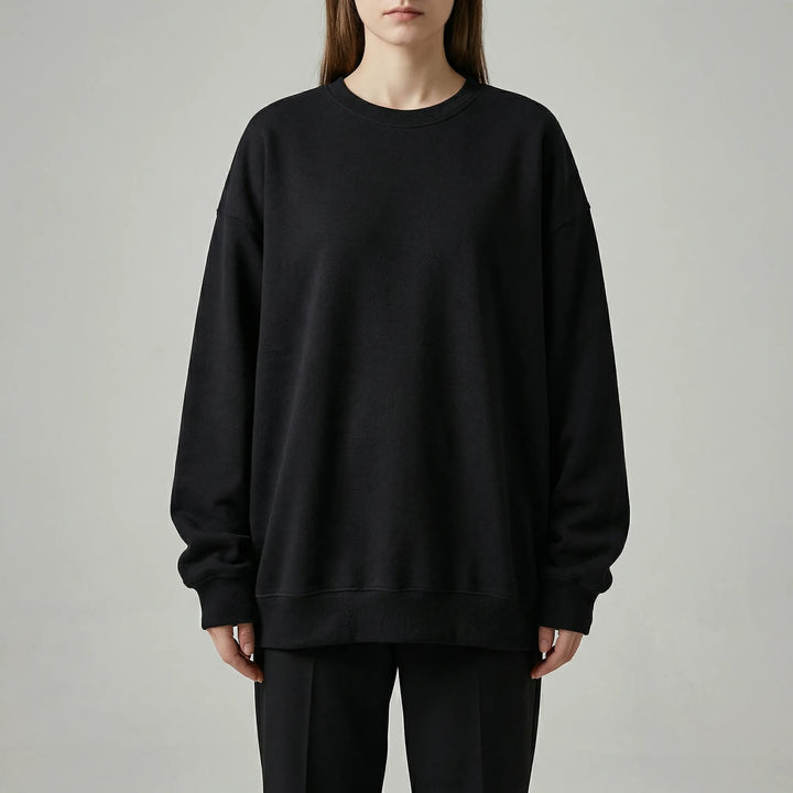 Drovex - Oversized Drop-Shoulder Crew Neck Sweater
