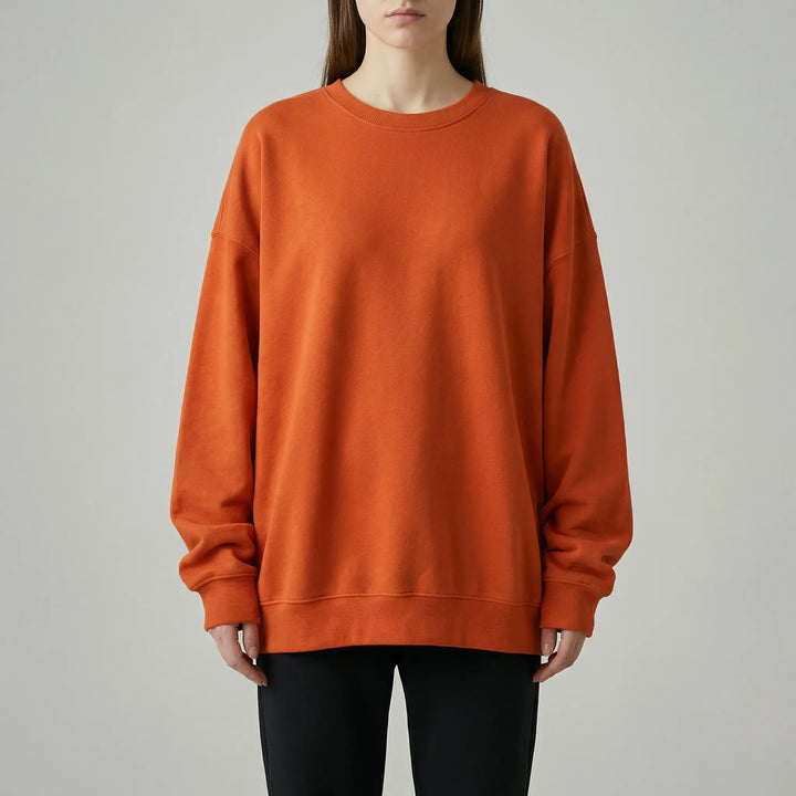 Drovex - Oversized Drop-Shoulder Crew Neck Sweater