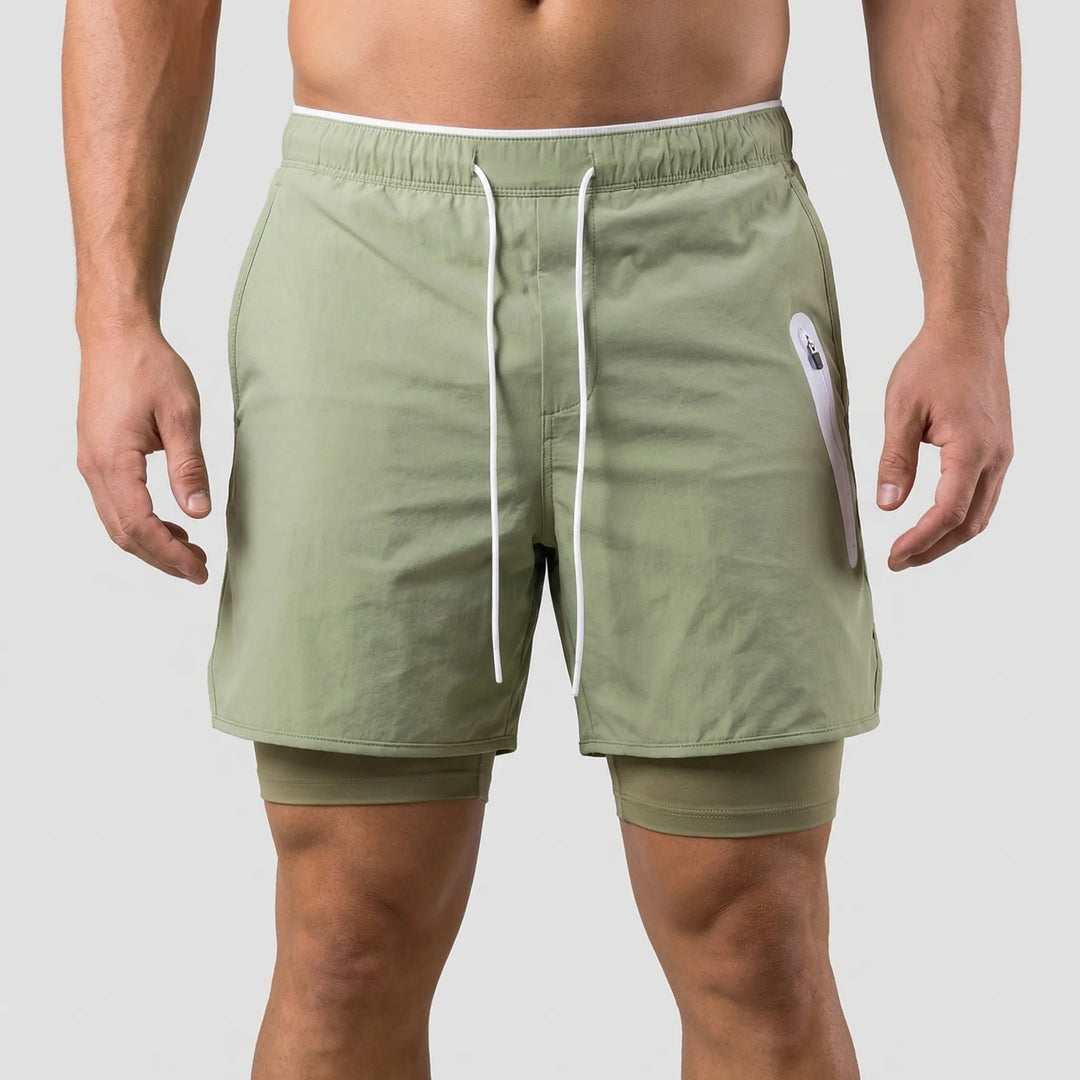 Dualstride - 2-In-1 Compression Training Shorts