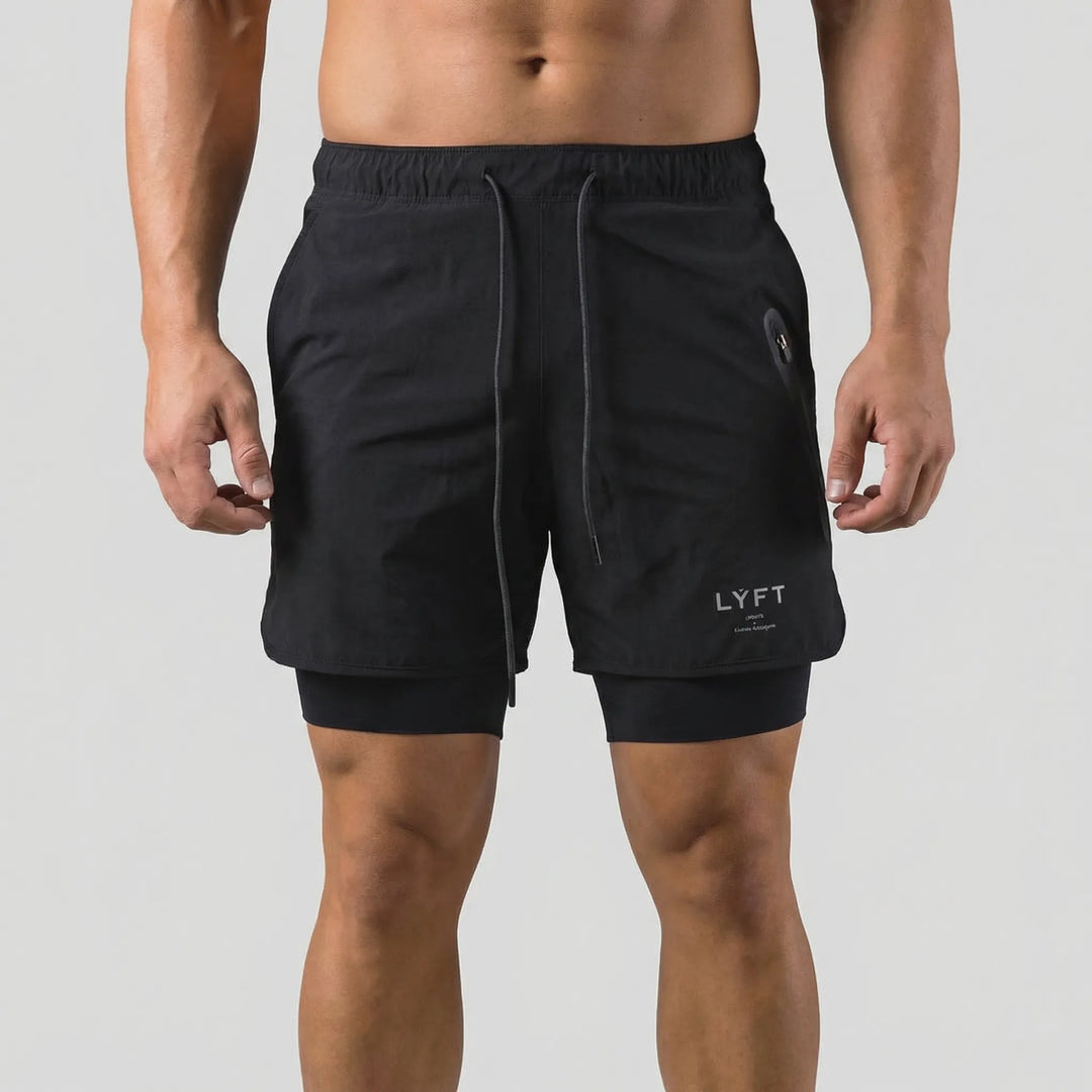 Dualstride - 2-In-1 Compression Training Shorts