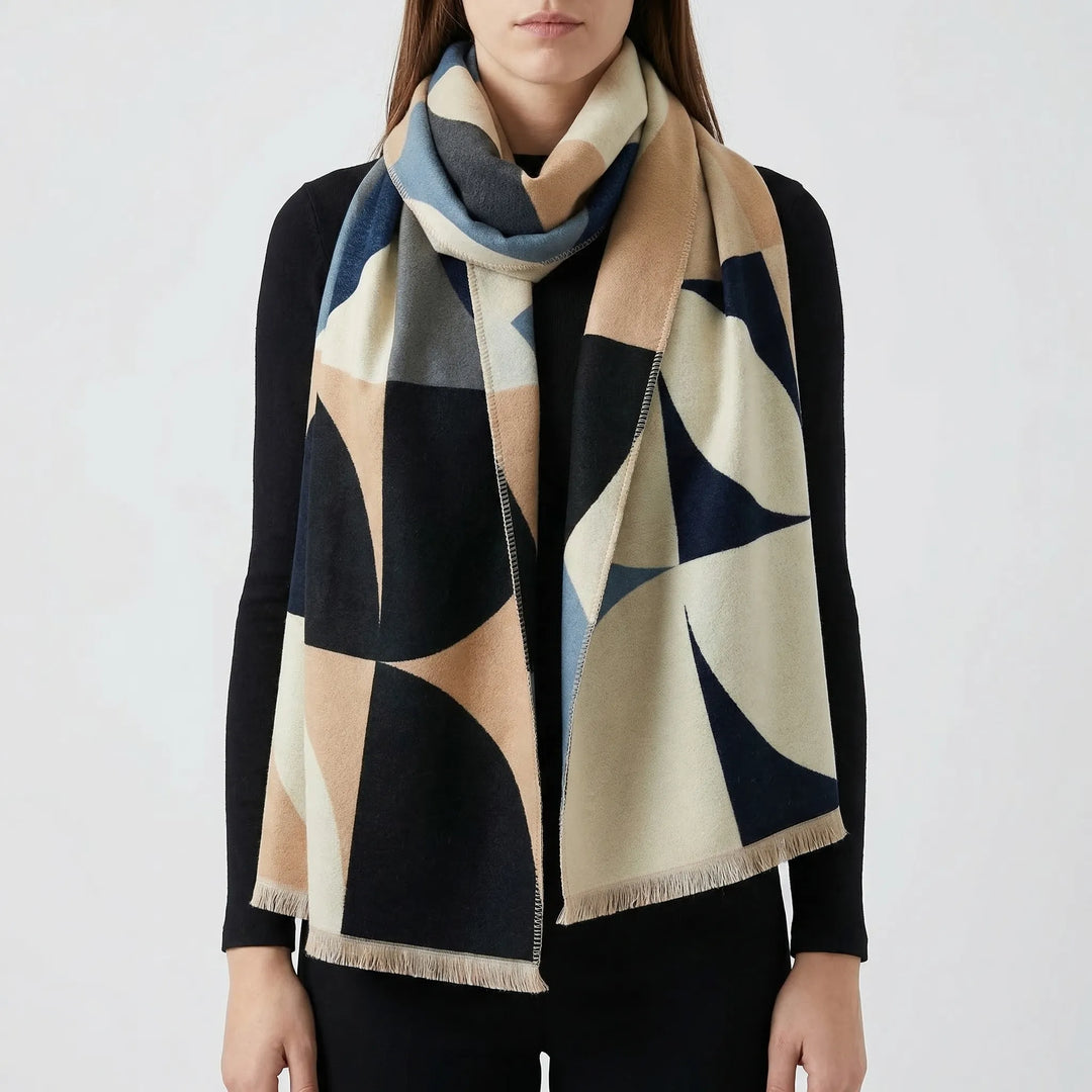 Dualveil - Reversible Oversized Poncho Scarf
