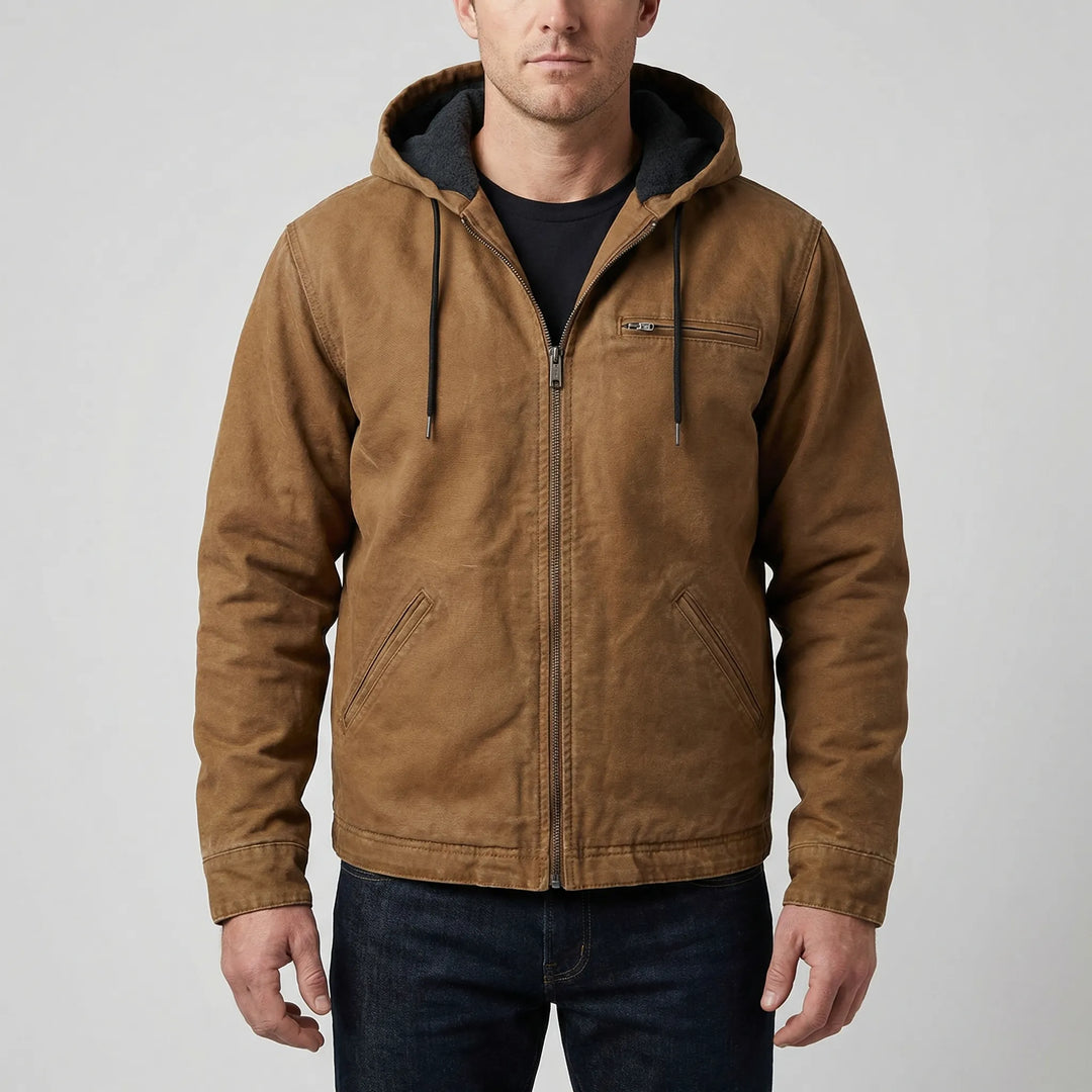 Durvex - Hooded Zip-Up Jacket With Fleece Lining