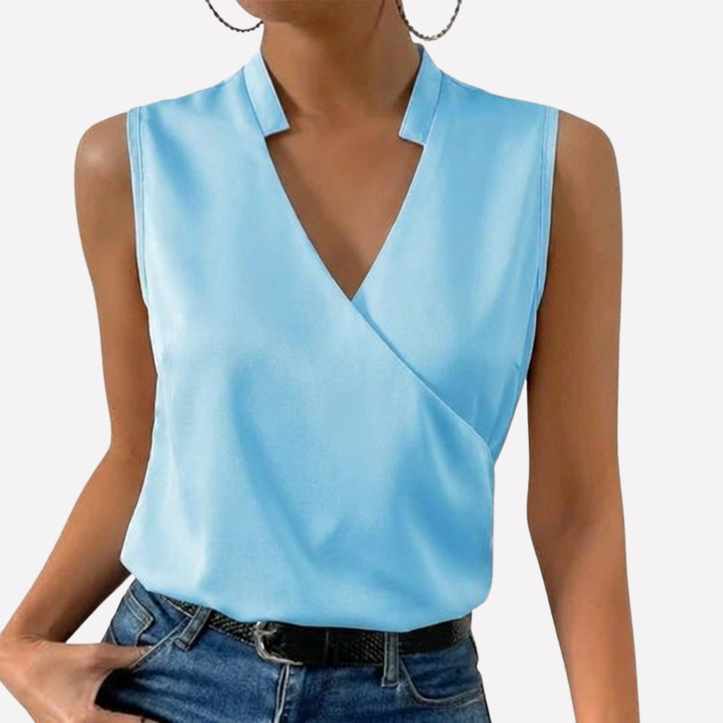 Airy V-Neck Blouse for Women
