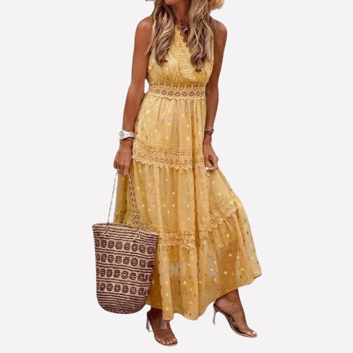Long Printed Maxi Dress for Women