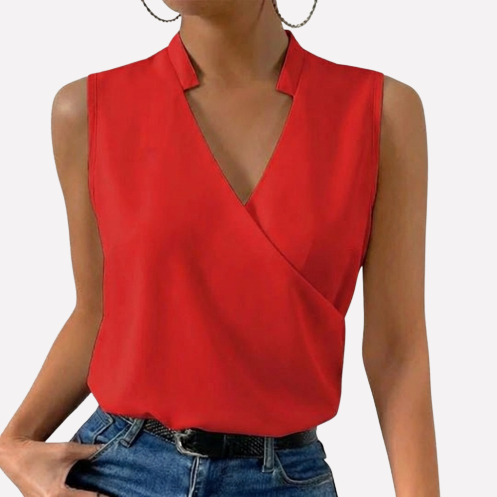 Airy V-Neck Blouse for Women