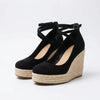 Espadrille Wedge With Ankle Wrap Straps