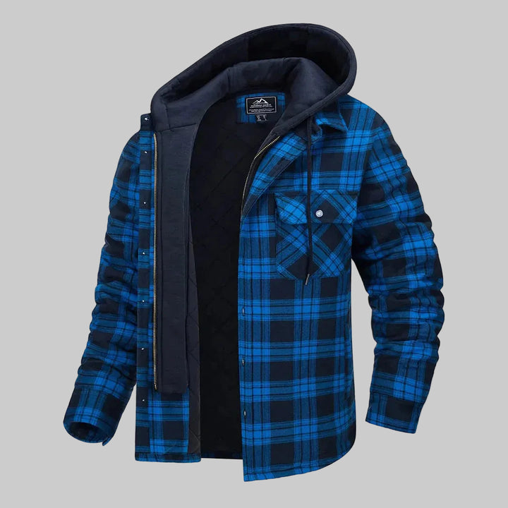 Checkered Jacket for Men with Timeless Elegance