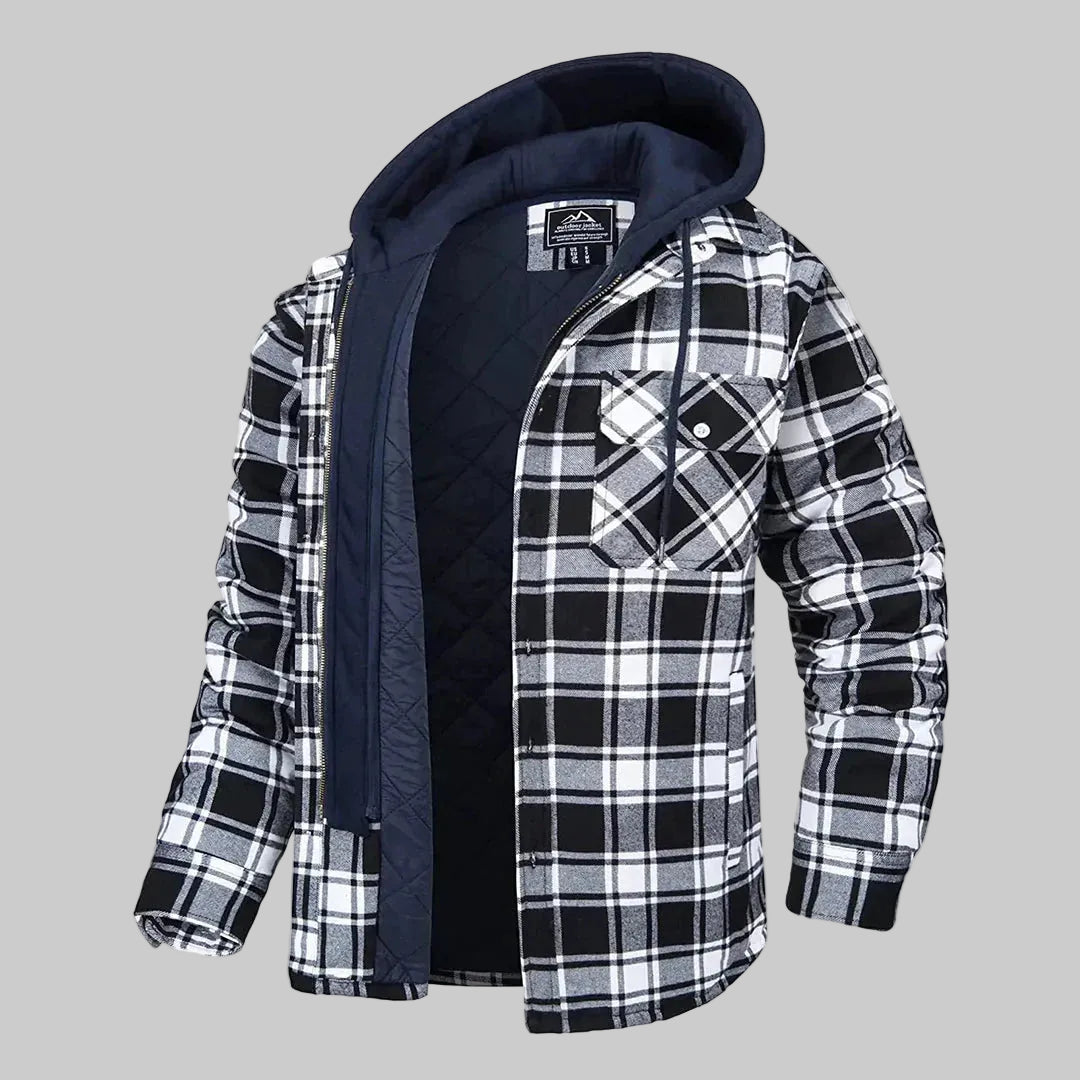 Checkered Jacket for Men with Timeless Elegance