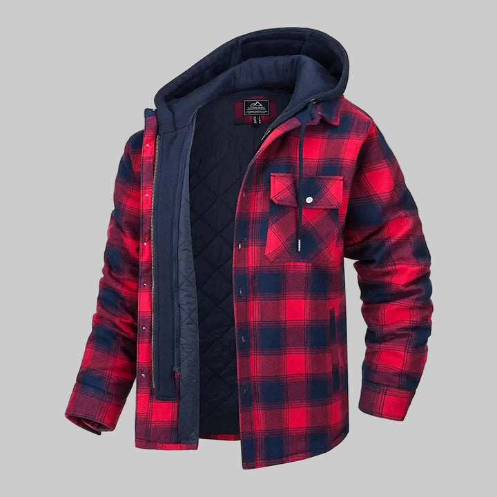 Checkered Jacket for Men with Timeless Elegance
