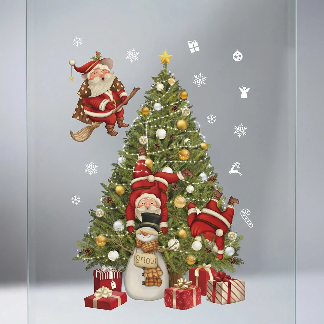 Festivelle - Reusable Festive Window Cling Set