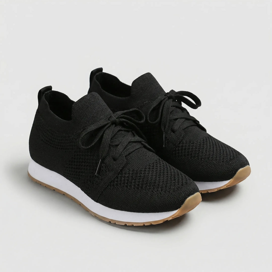 Fluxera - Lace-Up Mesh Upper Casual Sneaker