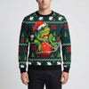 Festive Frog Graphic Holiday Sweater for Men