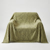 Reversible Jacquard Leaf Sofa Cover