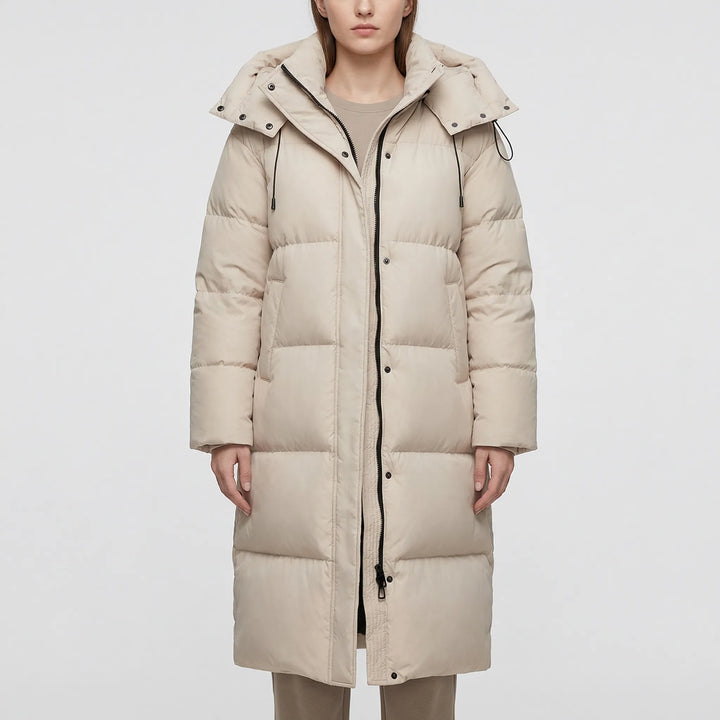 Frostella - Hooded Long Puffer Jacket For Women