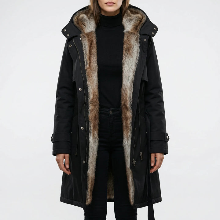 Frostva - Hooded Mid-Length Women's Parka