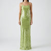 All-Over Sequin Sleeveless Maxi Dress