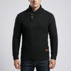 Half-Collar Button-Up Men's Sweater