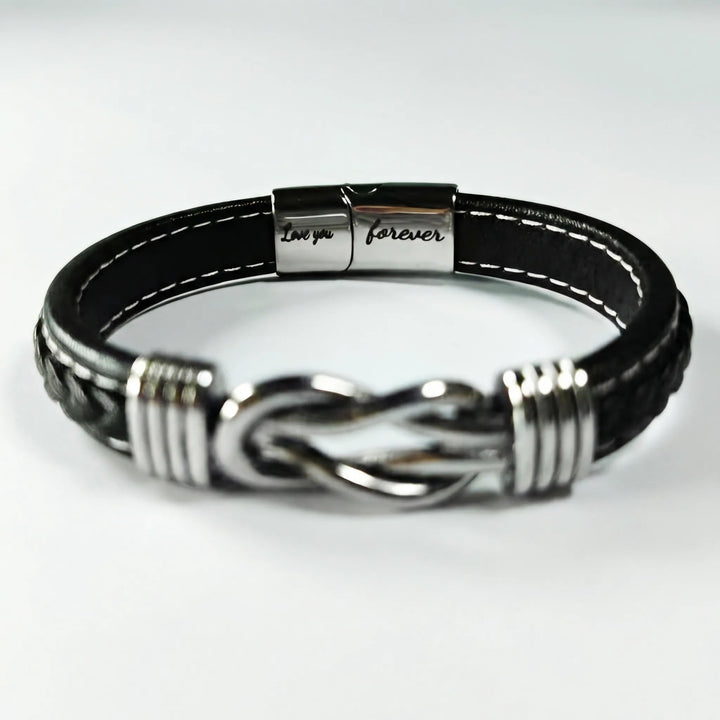 Infinovus - Infinity Charm Braided Wrist Bracelet