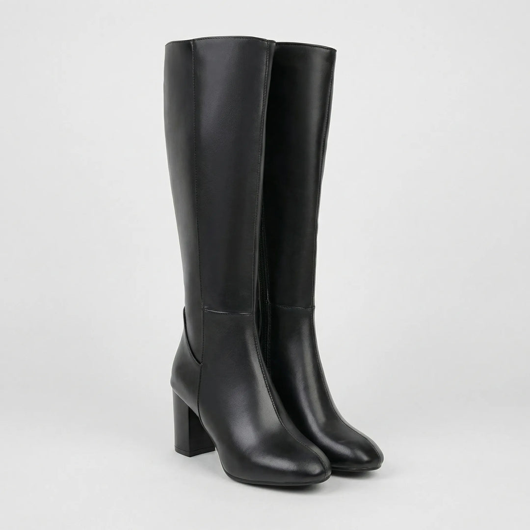 Klassiva - Knee-High Block Heel Boot