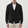 Shawl Collar Button-Front Knit Cardigan for Men