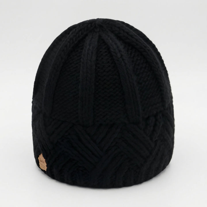 Knitova - Ribbed Knit Fold-Over Cuff Beanie